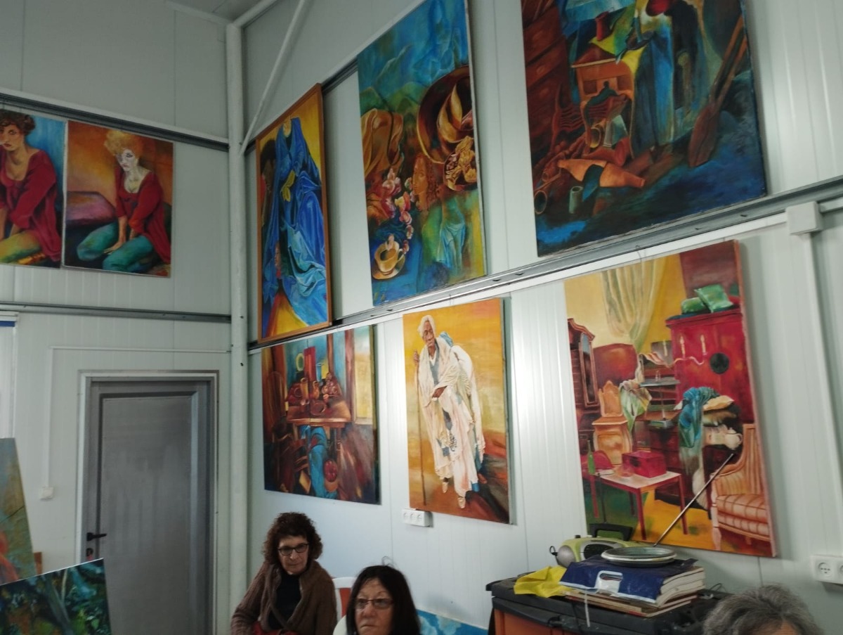 ציורים של שרי ברקוביץ כפר ביאליק